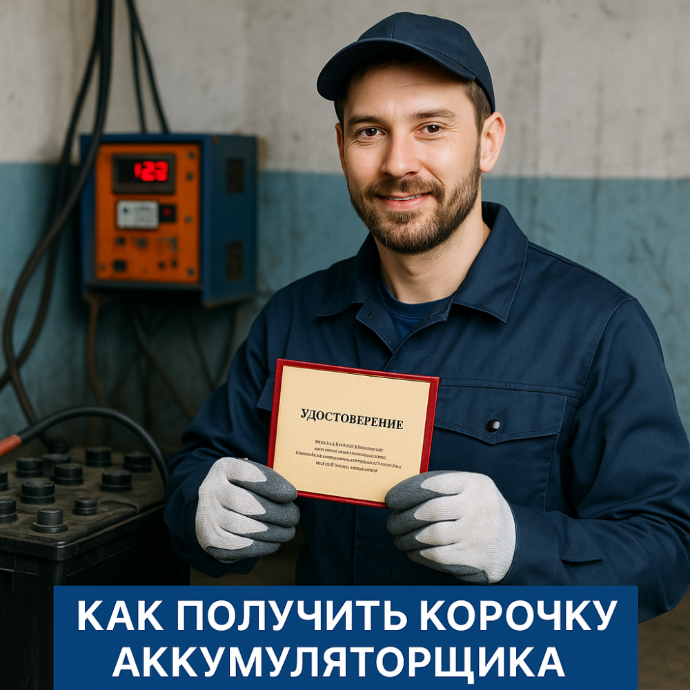 Как получить удостоверение аккумуляторщика - picture