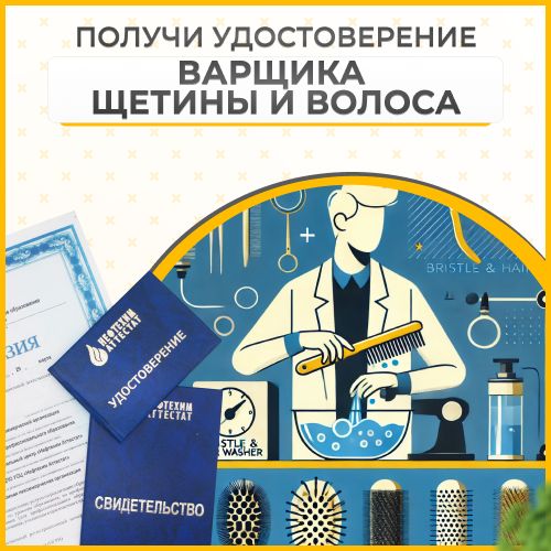 Получи удостоверение варщика щетины и волоса в Губкине