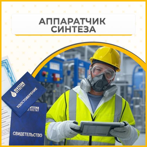 Получи удостоверение аппаратчика синтеза в Ишимбае