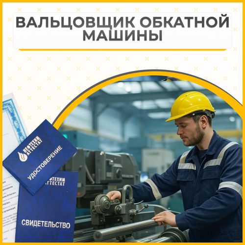 Получи удостоверение вальцовщика обкатной машины в Губкине