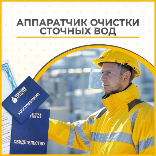 Получи удостоверение аппаратчика очистки сточных вод в Губкине