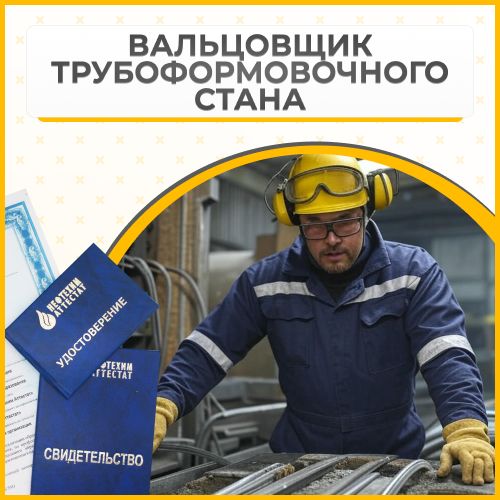 Получи удостоверение вальцовщика трубоформовочного стана в Ишимбае