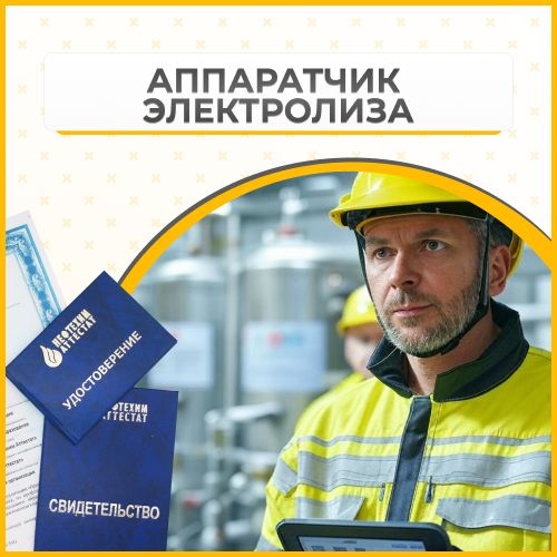 Получи удостоверение аппаратчика электролиза в Губкине