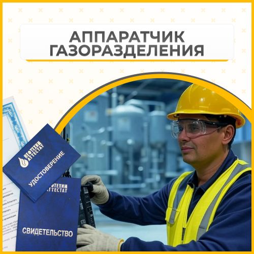 Получи удостоверение аппаратчика газоразделения в Ишимбае