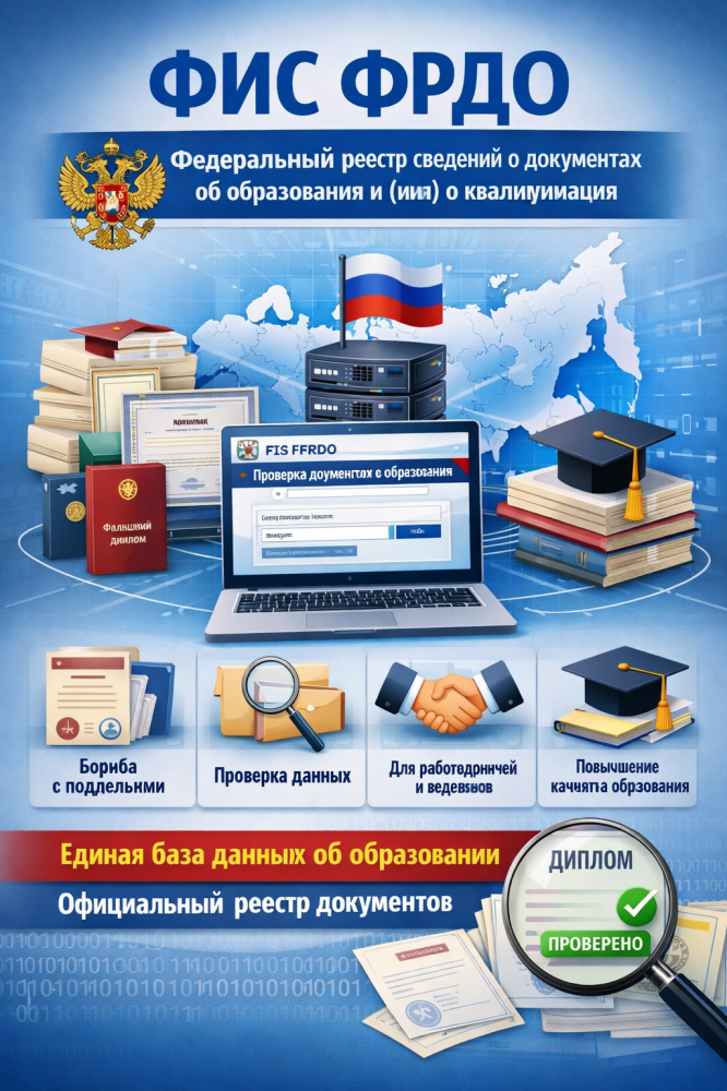 ФИС ФРДО– Федеральный реестр сведений о документах об образовании и (или) о квалификации, документах об обучении - picture