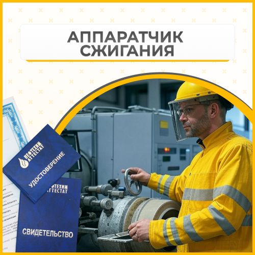 Получи удостоверение аппаратчика сжигания в Губкине