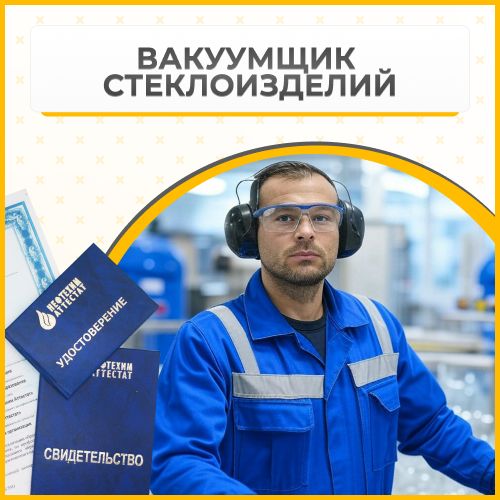 Получи удостоверение вакуумщика стеклоизделий в Ишимбае